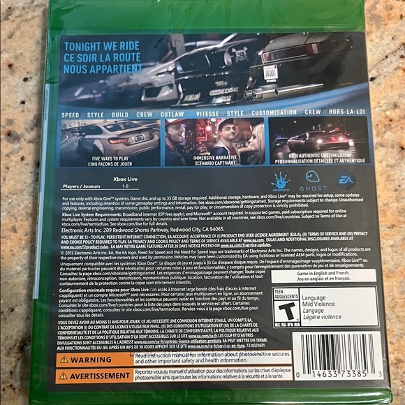 Need for Speed One Game - Brand New- Sealed - Picture 2 of 3